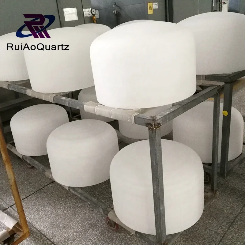 Изготовленный На Заказ тигель из плавленого силикагеля молочный белый лабораторный капсульный кварцевый спутник