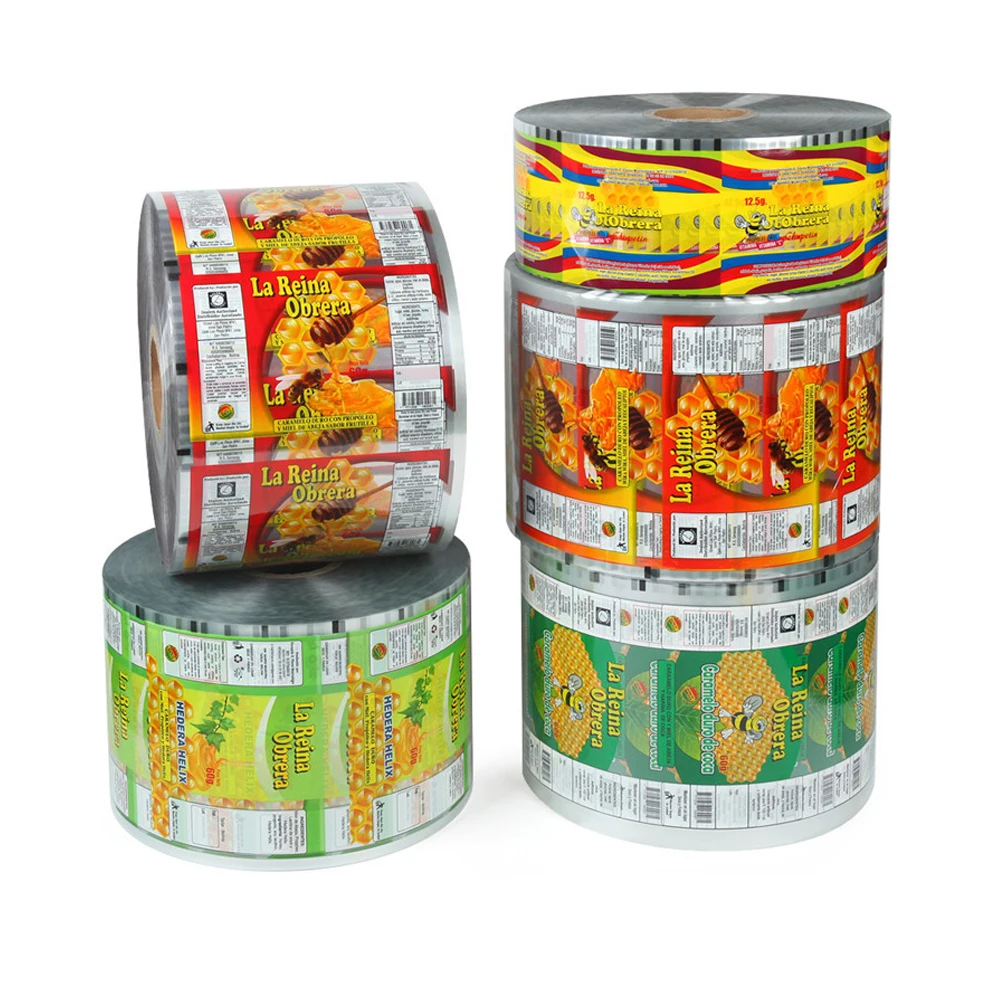 High Quality PE PET Laminated Film Customized Plastic Film Roll Candy Potato Chips Packaging Film Roll For Food Packaging