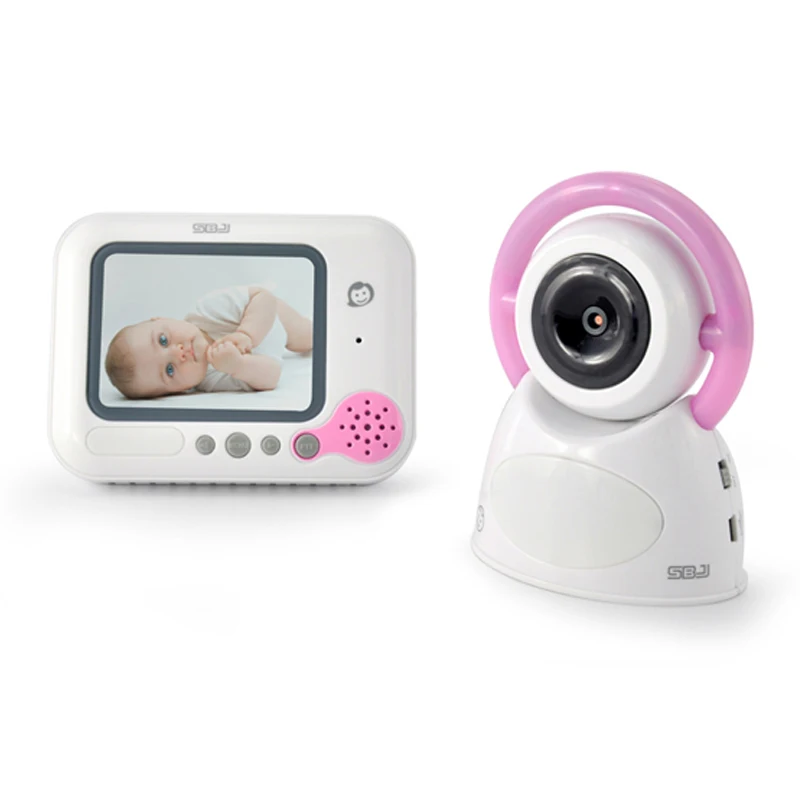 digital wireless baby monitor two-way intercom temperature display lullaby power saving baby camera phone