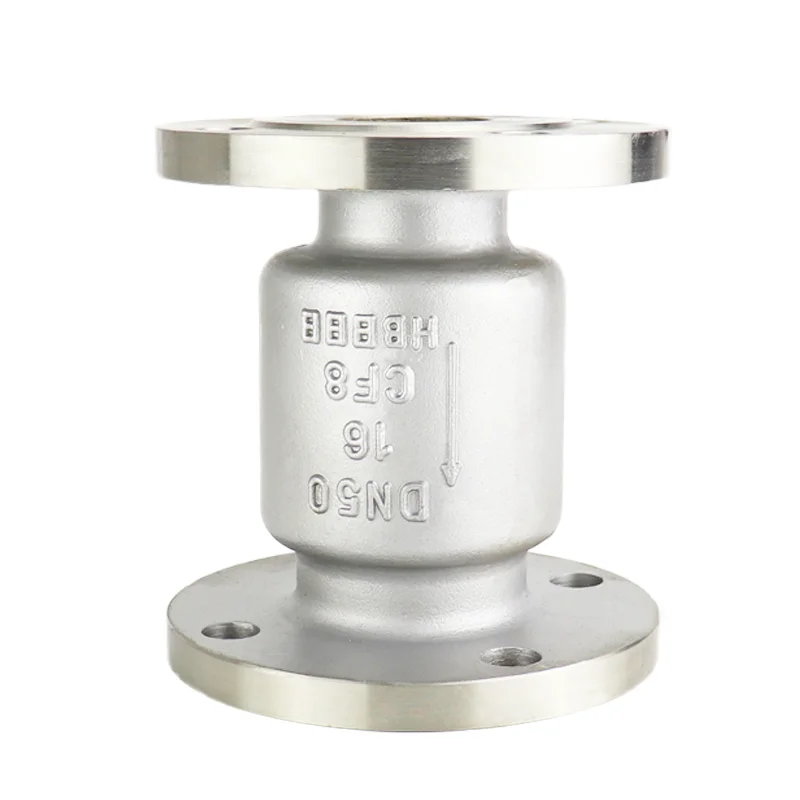 H42W-16P DN25-DN200 обратный клапан из нержавеющей стали CF8 CF8M CF3M с вертикальным фланцем трубопровода