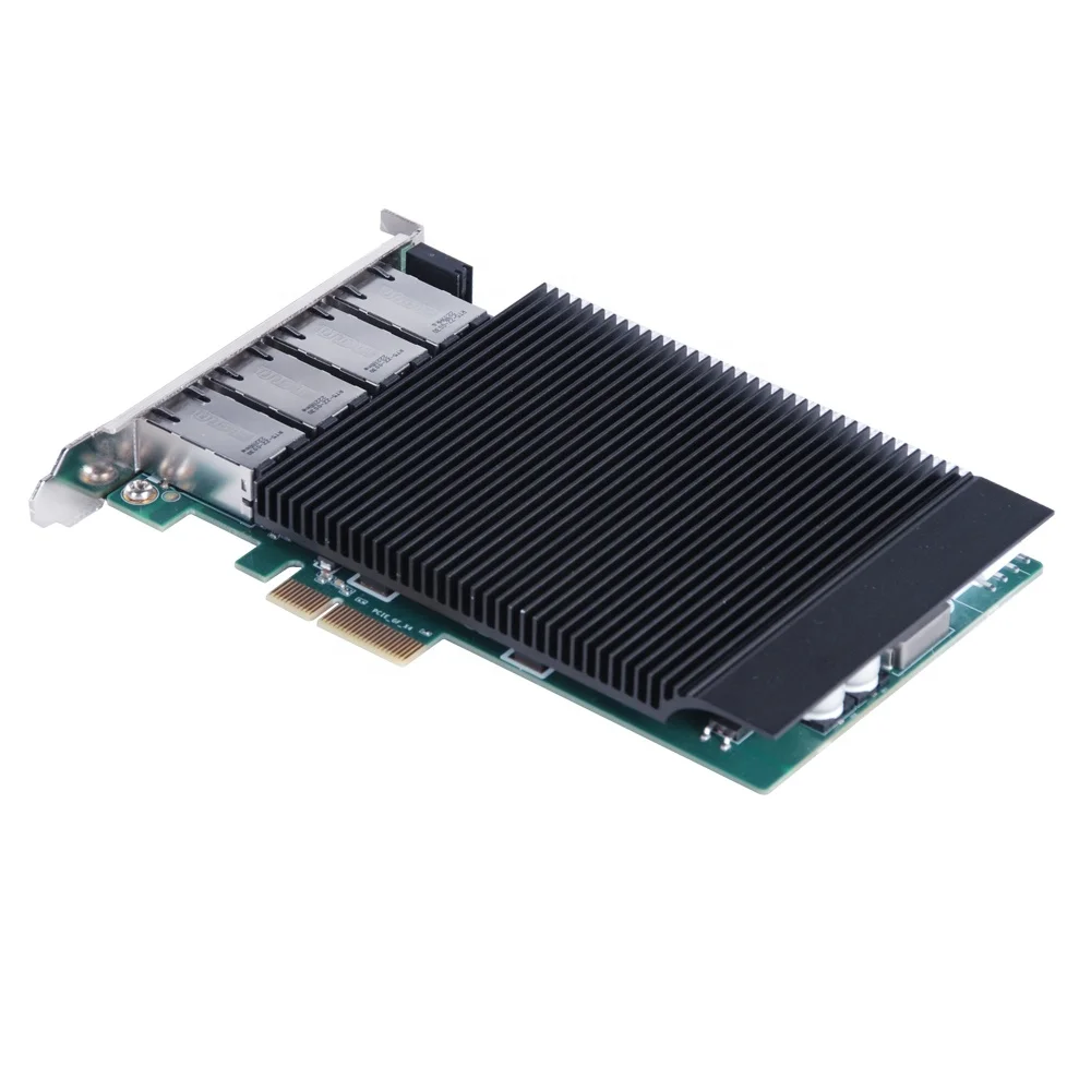 4 ports PCIe  I350AM4 Chipset 4xRJ45 PCI Express x4 Gigabit LAN network card