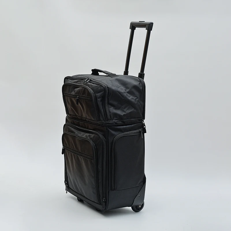 New style printed travel luggage 2 spinner wheels suitcase carry-on set luggage travel bags