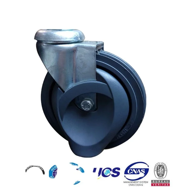 High quality PU Swivel elevator shopping cart caster
