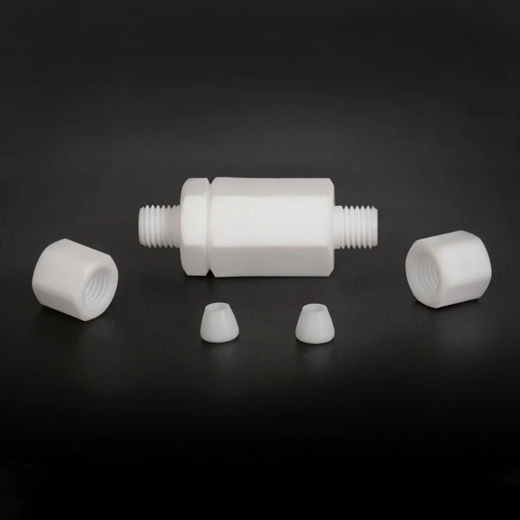 Одиночный наконечник PTFE 1/8-1 1/2 дюйма обратный клапан для соединения труб невозвратный