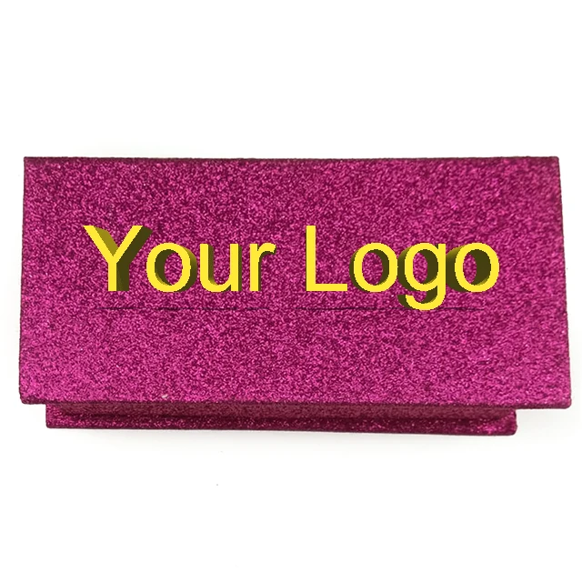 Customized Lashes Package Branding And Logo Eyelash Packaging Box Empty 25MM Lashes Glitter Lash Box