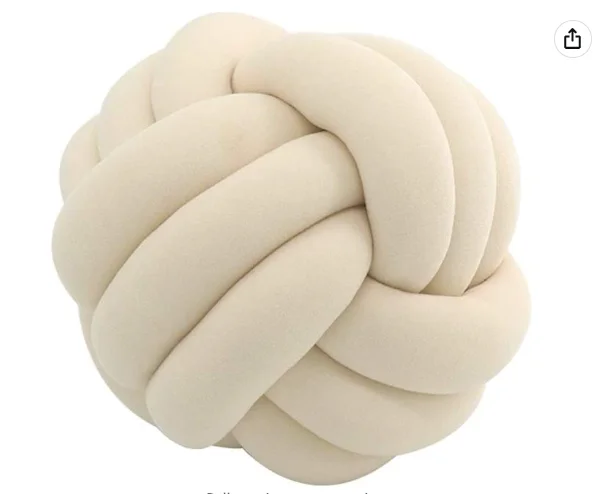 Plush Modern Home Decoration Cuddle Ball Sofa Bed Round Knot Ball Cushion Household Throw Pillow