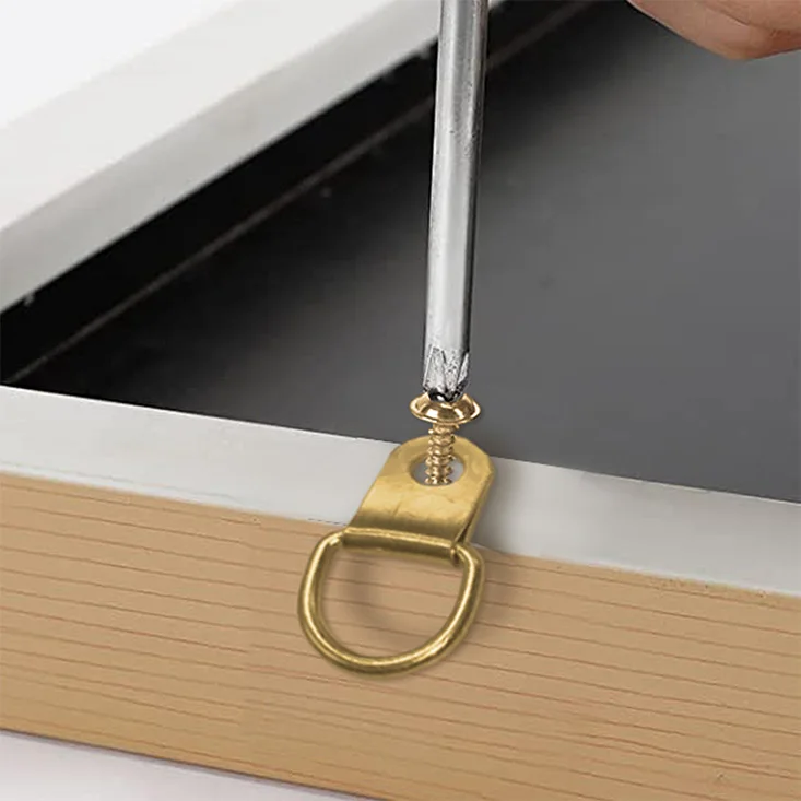 Heavy Duty Gold Sliver Color Sawtooth Hanging Picture Photo Frame Hangers Hook