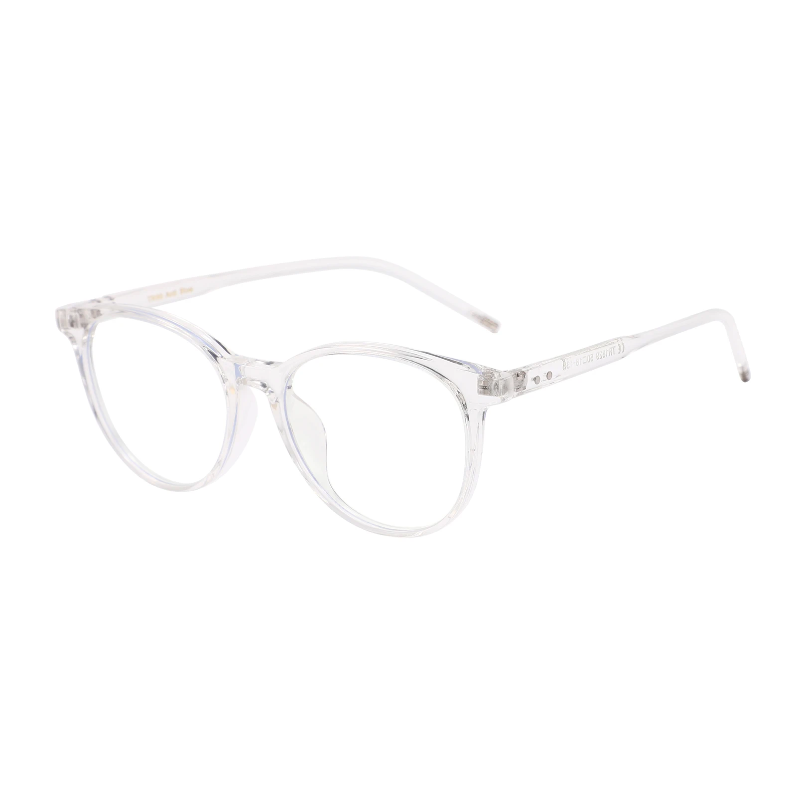 Tr90 Anti Blue To Block Light Computer Glasses Mobile Phone Bluelight Blocking Protection Round Eyeglasses