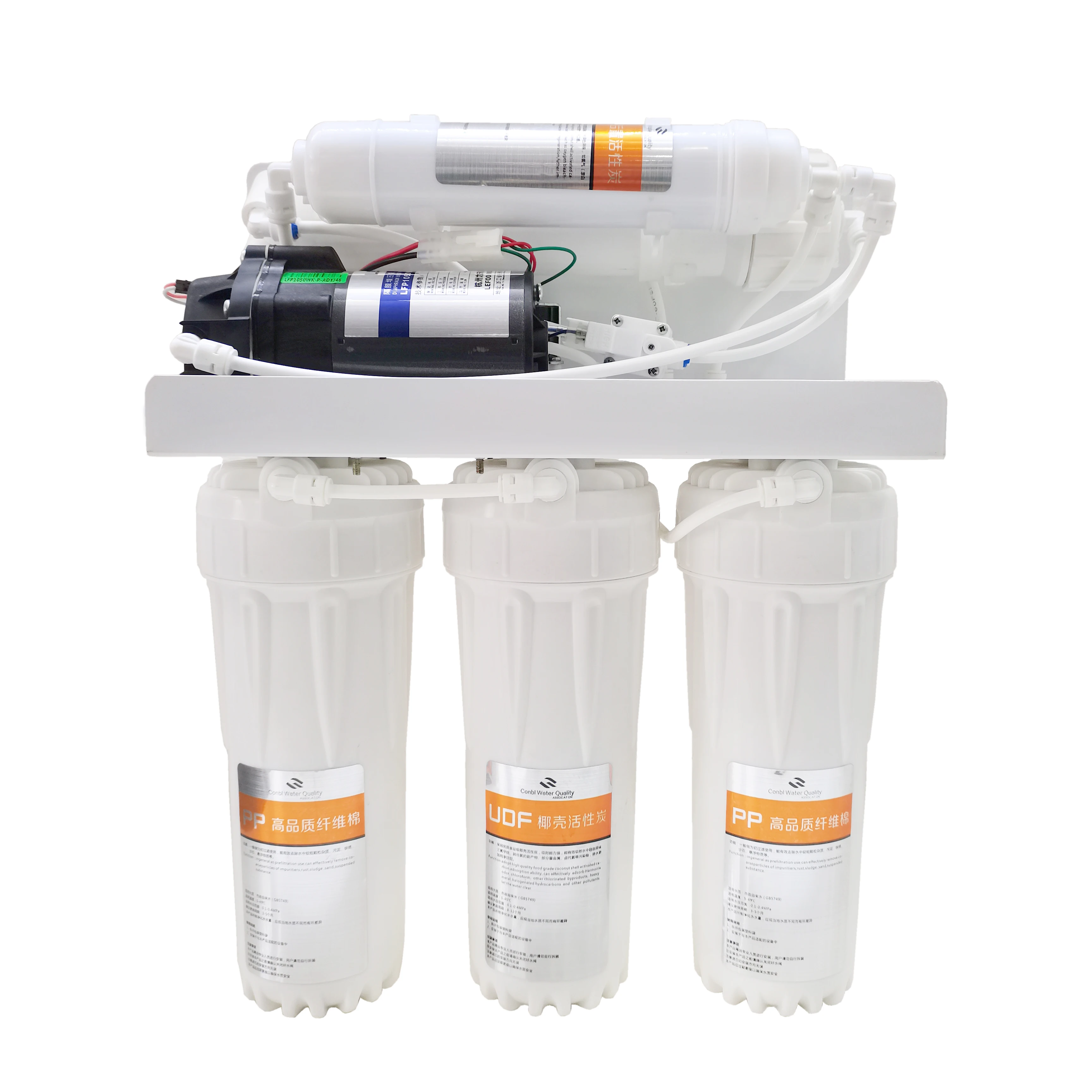 Hot sell 50/75/100/200 GPD 5 Stage Reverse Osmosis RO Water Filter System Purifier for Directly Drink