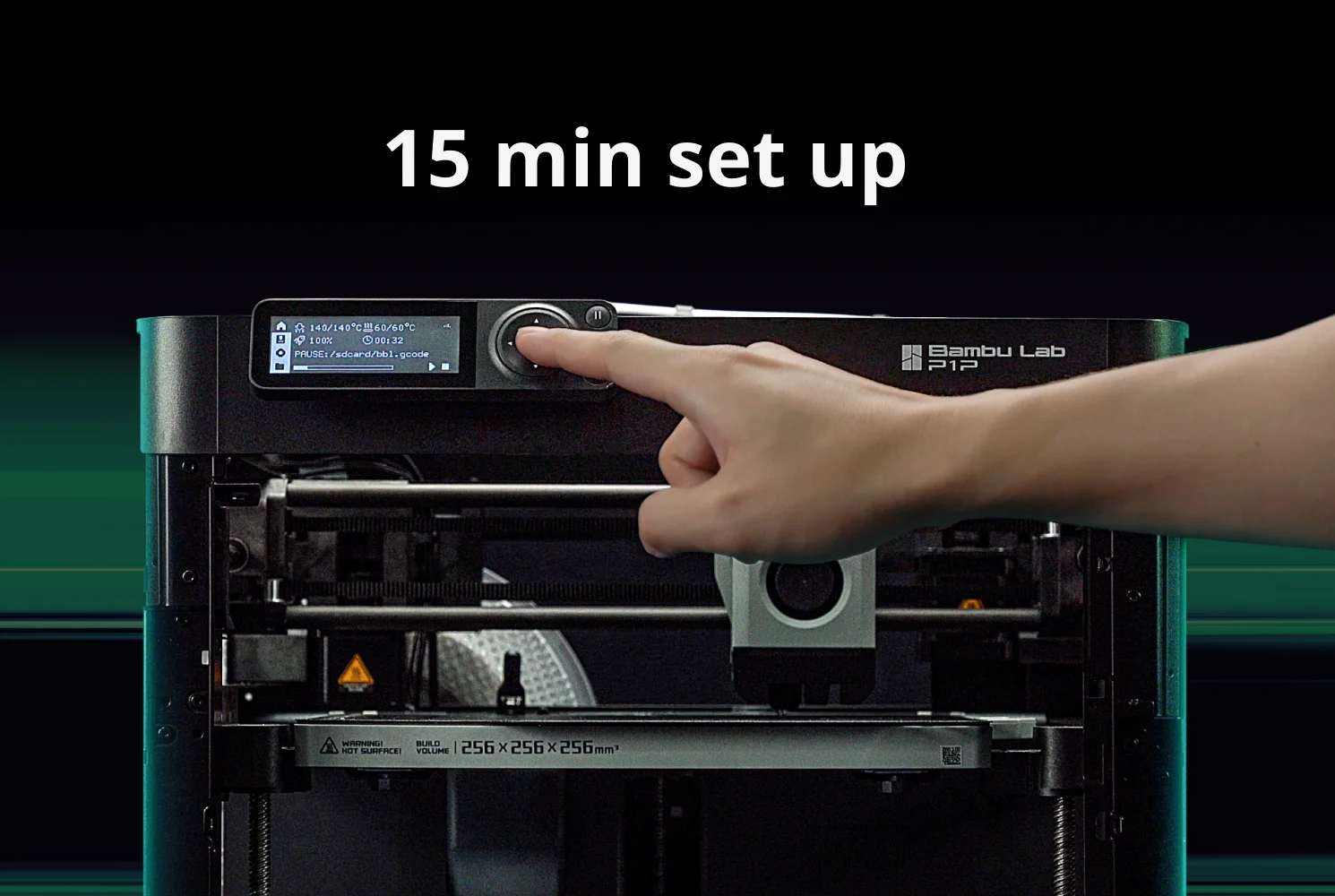 Bambu Lab оптовая продажа P1P Impresora 3D OEM / ODM металлический промышленный большой быстрый Рабочий стол многоцветный закрытый сердечник-XY FDM принтер