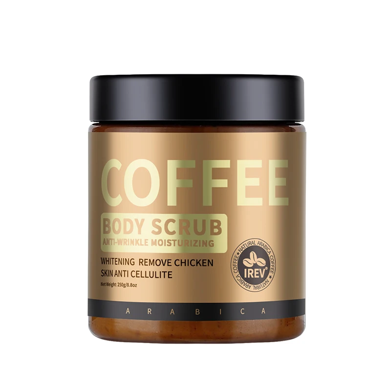 Private Label Wholesale 200ml Organic Coffee Whitening Body Scrub