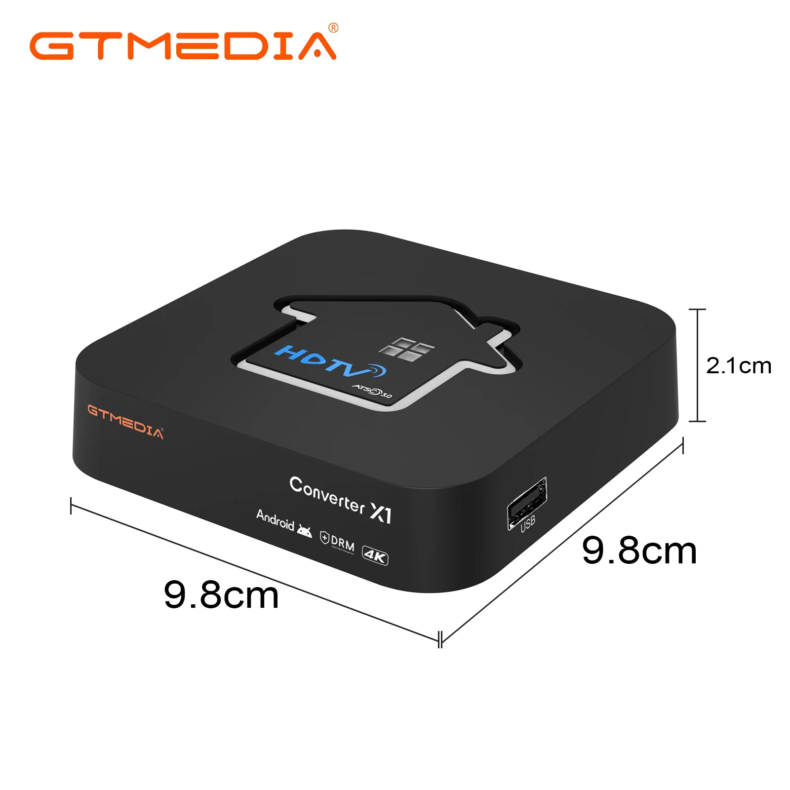 Умное ТВ-устройство OTT GTMEDIA HDTV Mate Android 11 TV BOX для телеканалов США ATSC3.0 4K player