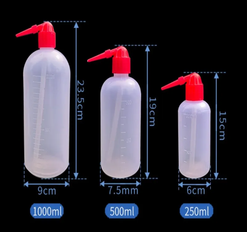 150ml 250ml 500ml 1000ml laboratory scale plastic washing bottle