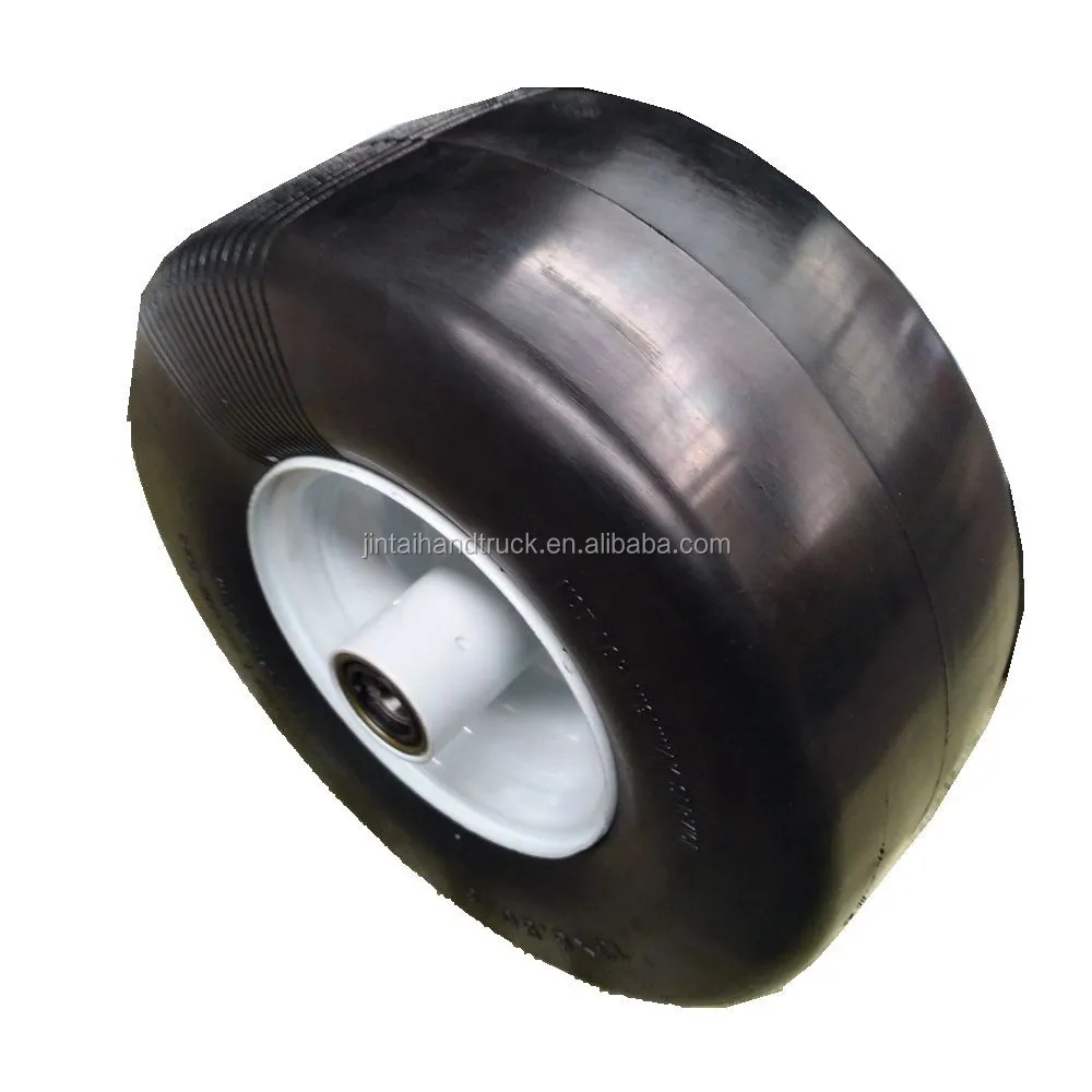 13x6.50-6 semi pneumatic tire slick rubber wheel smooth pattern tire 13x650-6