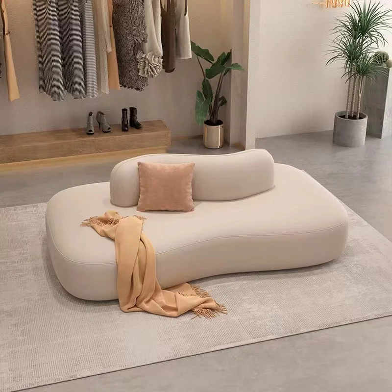 Modular Two-Sided Sofa Furniture Creative for Hotels Beauty Salons Clothing Stores Dining Areas Hotel Lounge Fabric