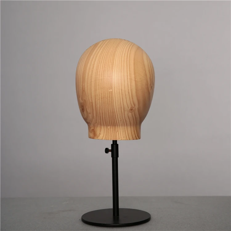 Professional Design Custom High Quality Art Wooden Mannequin Head For Wig Display Wholesale