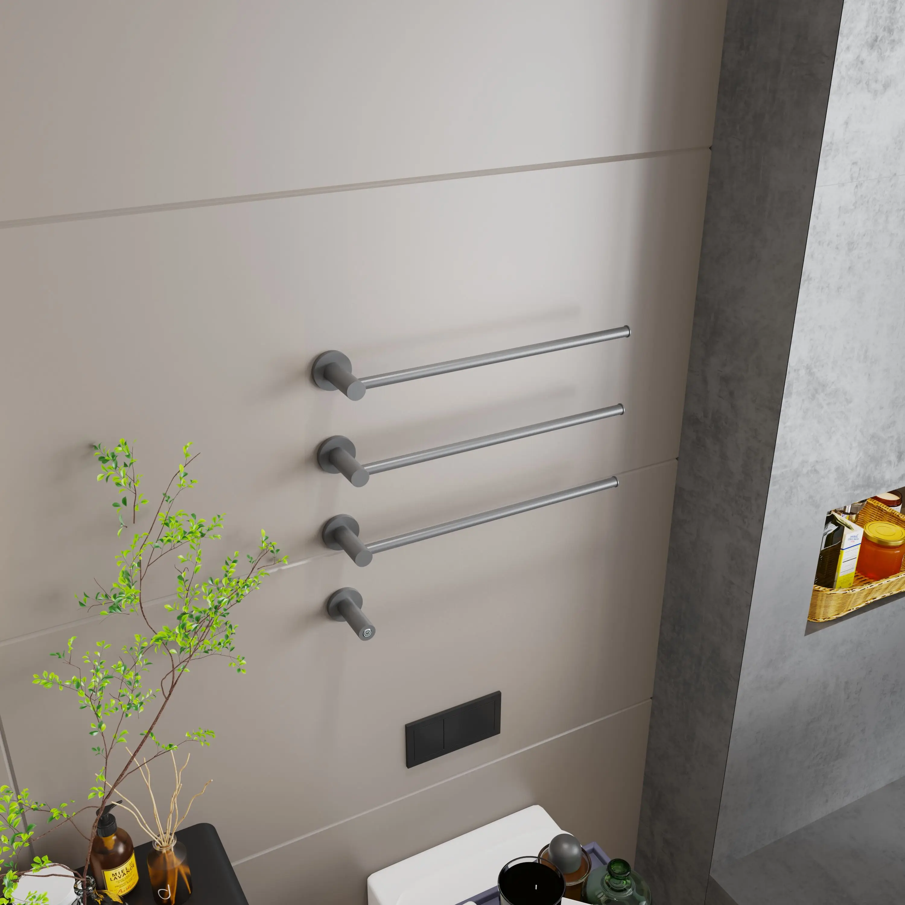Newest Design Electric Towel Racks In Stainless Steel 304 With Time Control Wall Mounted Hot Towel Warmer