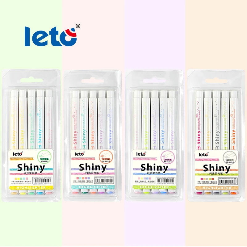 Shiny Highlighter HP-6622 Multi colors Marker Pen