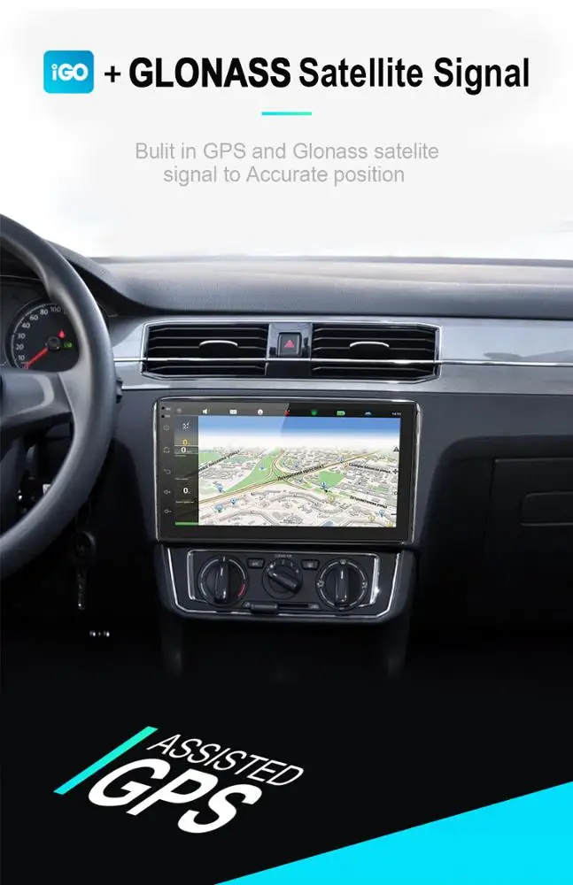 7 inch 2 din Android 8.1 car GPS Navigation 1+16G with BT mirror link FM USB Split Screen car radio