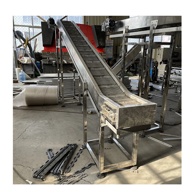 stainless steel  chain plate elevator  food conveyor
