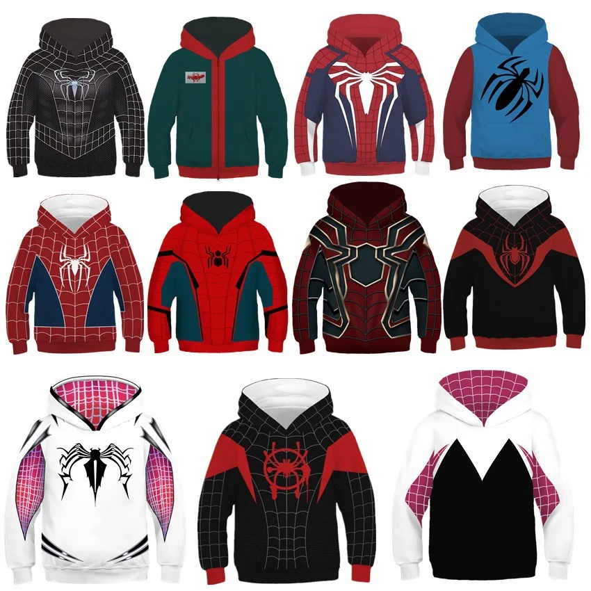 US Anime Cool Pullover Funny Tops Coat Scarlet spider hoodie young thug spider hoodie Jumper Sweatshirt SuperHero Hoodies