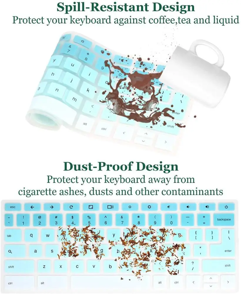 Customized language laptop keyboard cover soft silicone keyboard skin cover for macbook all models