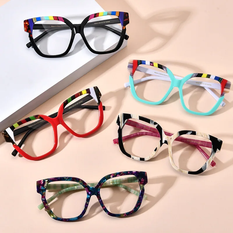 Colorful Newest Star Fahion Joint Acetate Cat-eye Sunglasses Unisex Polarizing Good Driving Freak Glasses