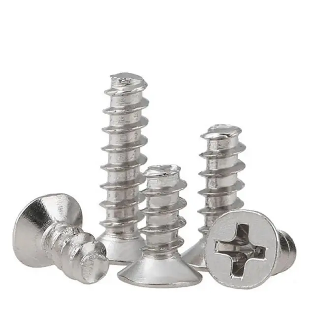 cross countersunk flat tail nut custom self taping wall screws