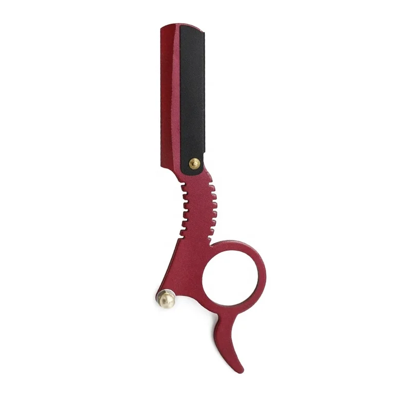 Colorful Stainless Steel Mini Razor Holder Professional Barber Finger Razor Holder