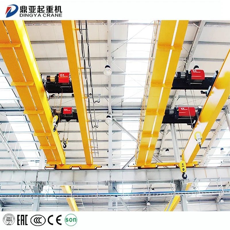top running mobile crane bridge with winch trolley double girder max 200ton Customizable suspension bridge overhead crane price