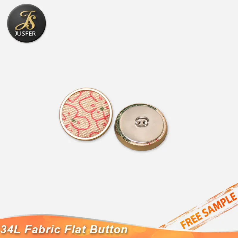 
classic flat cloth silver metal shank buttons for blazers 