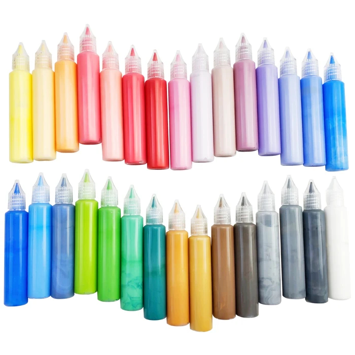 KHY Cloth Bulk Puffy Special Custom One Piece Dimensional Colors Fabric Textile 12 Medium Paint For Clothing