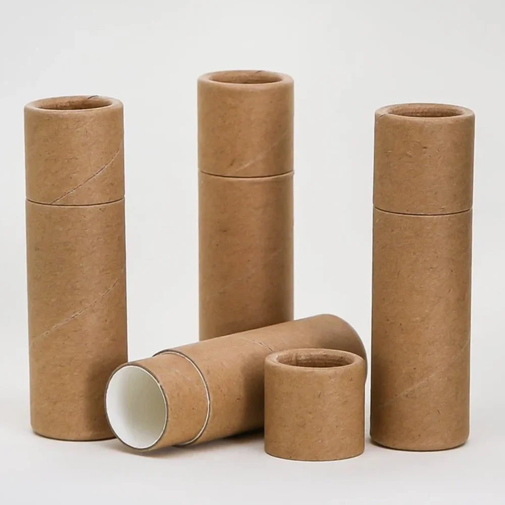 Factory price 1.5 oz Lip Balm  Twist Up Paper Tube Packaging twist paper chapstick tubes
