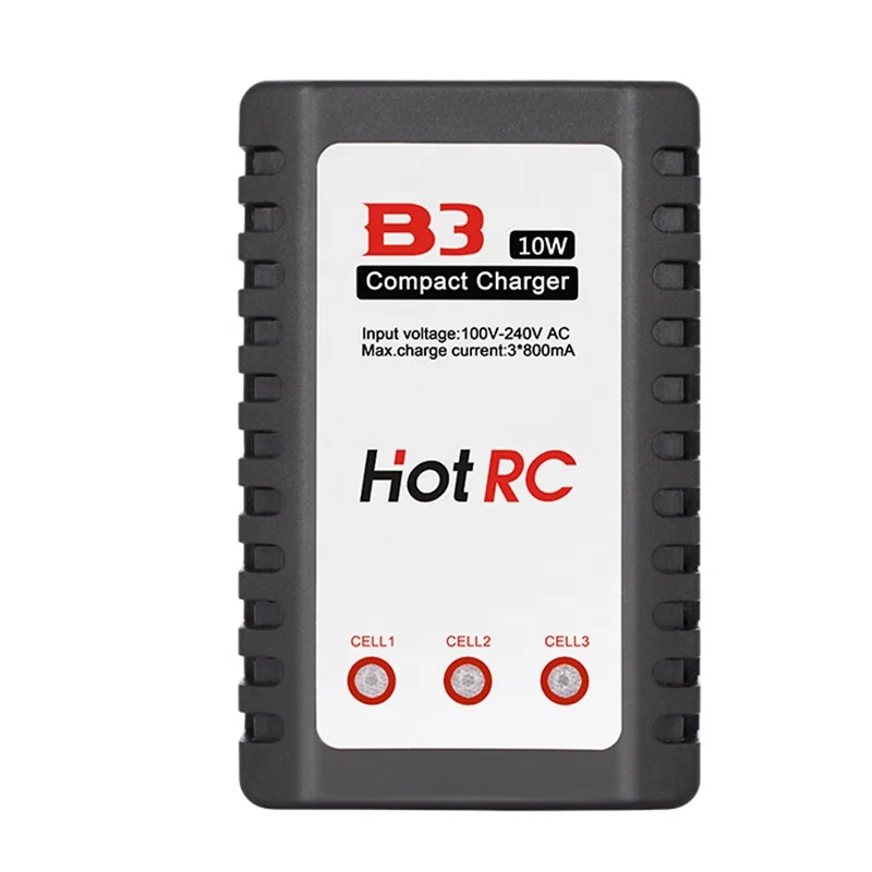 EU/US Plug Balanced battery charger HOTRC B3 Pro Compact 2S 3S Lipo Power Supply Charger for RC
