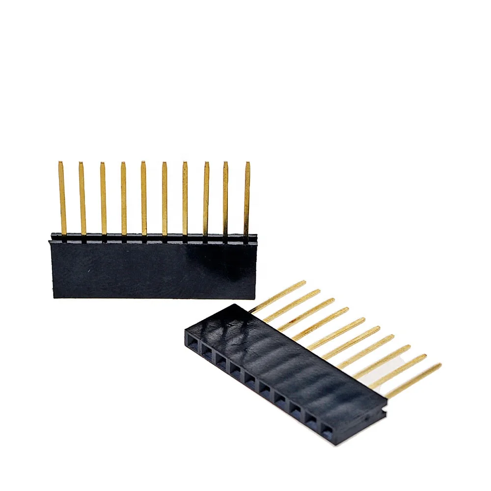 2.54mm Single Row Female Long Pins PC104 11mm Breakaway PCB Board Pin Header Socket Connector