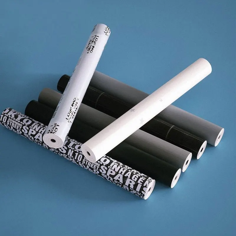 50*500cm Pvc Wall Decor Paper Adhesive Vinyl Decorative Black Wallpaper For Bedroom