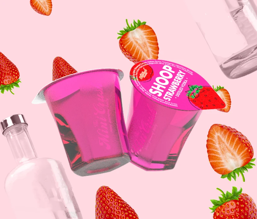 MINICRUSH Customizable Assorted Fruit Flavor Wine Jello Shot Wholesale Vodka Jelly Shot