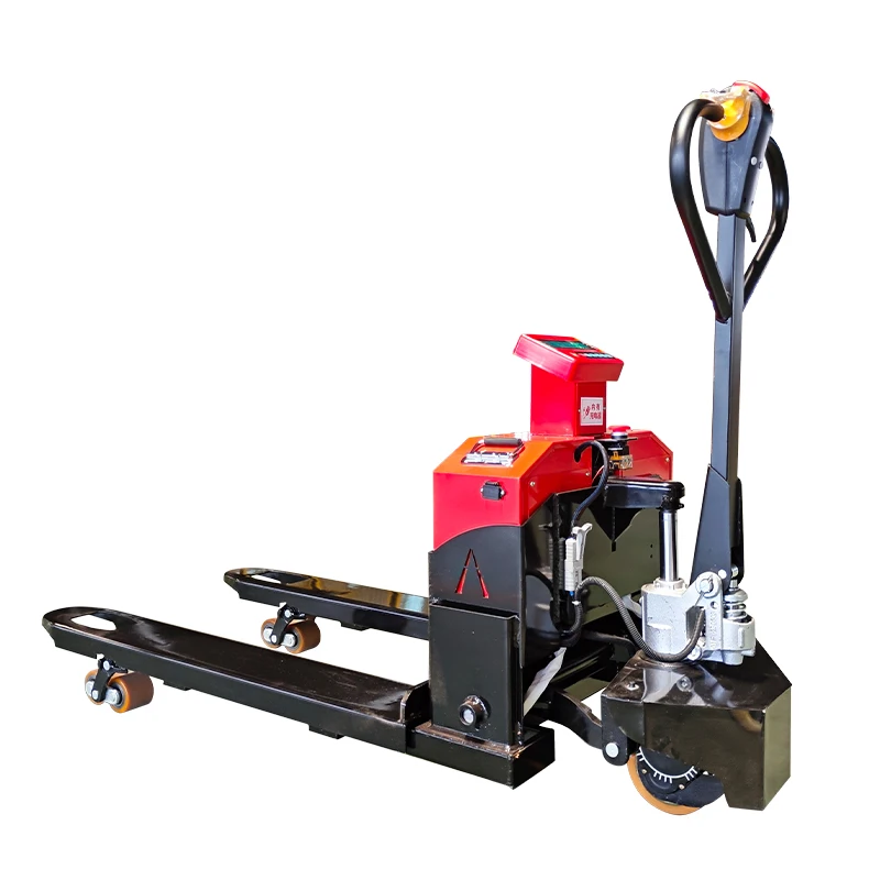 Scale electric pallet truck 2ton 3ton semi electric pallet jack with scale and printer transpallet