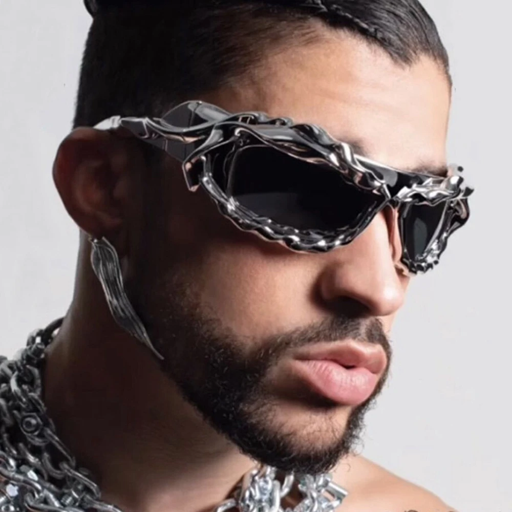 Женские солнцезащитные очки в стиле стимпанк с 2024 оттенками