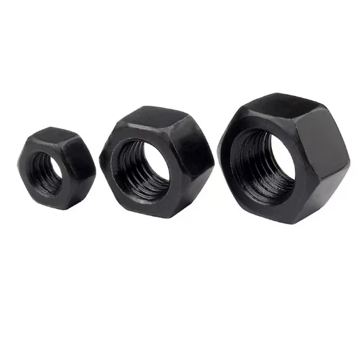 High Strength Class 8 Black Hex Lug Nuts 10mm to 12mm for Extreme Environments