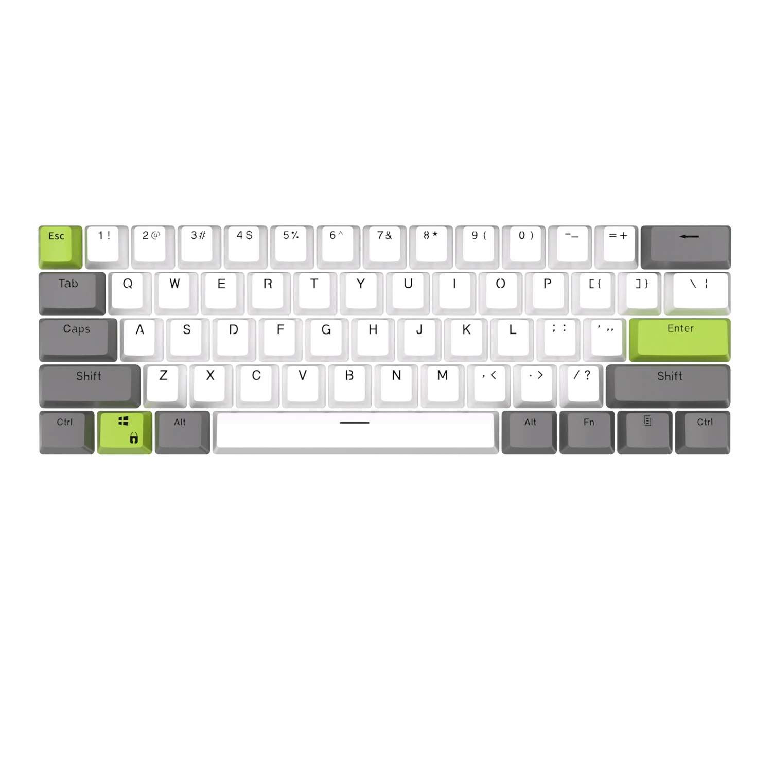 Клавиши Royal Kludge RK RK61 под давлением для игры в пастельные Dual shot 60% с заказными клавишами pbt и подсветкой