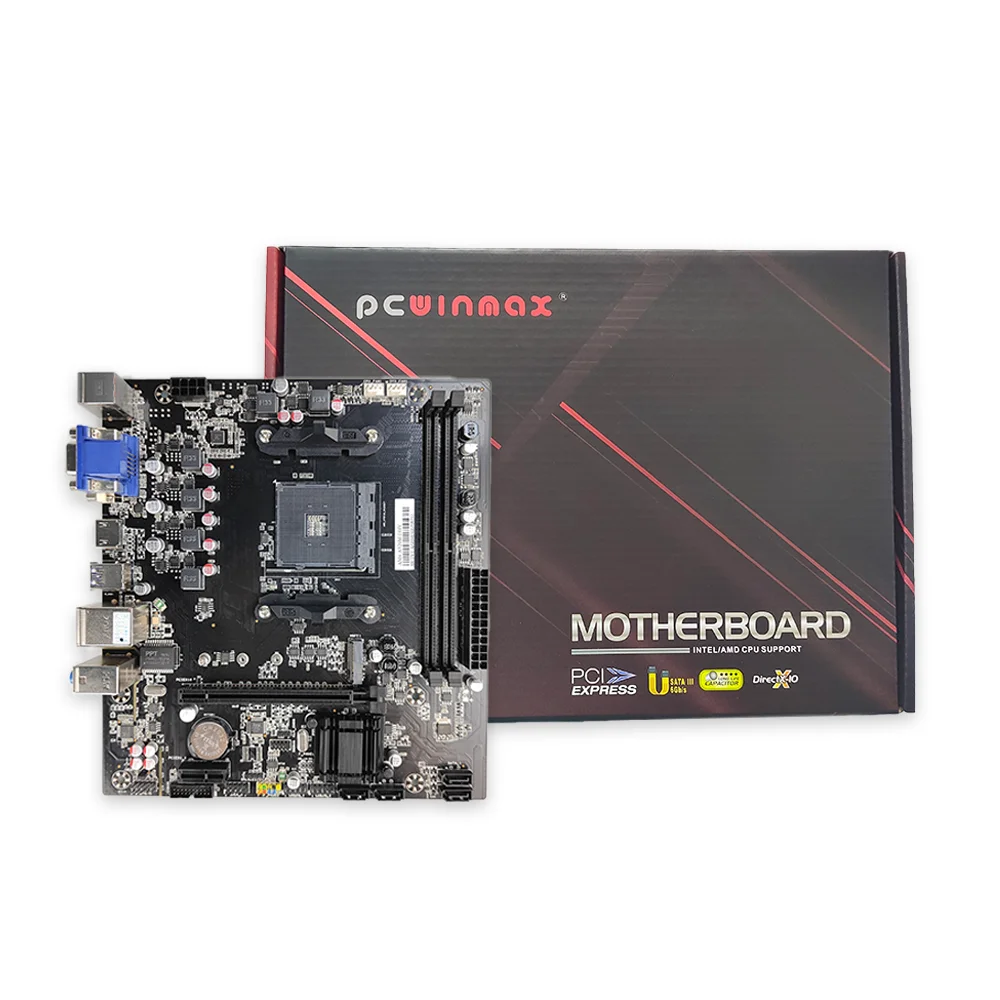PCWINMAX Заводская прямая розетка A320 Am4 DDR4 материнская плата для настольного компьютера A320 A520 B450 PC материнская плата