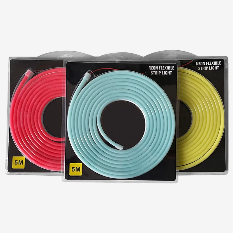 single color 6*12mm 8*16mm IP65 DC12V silicone neon flexible strip light