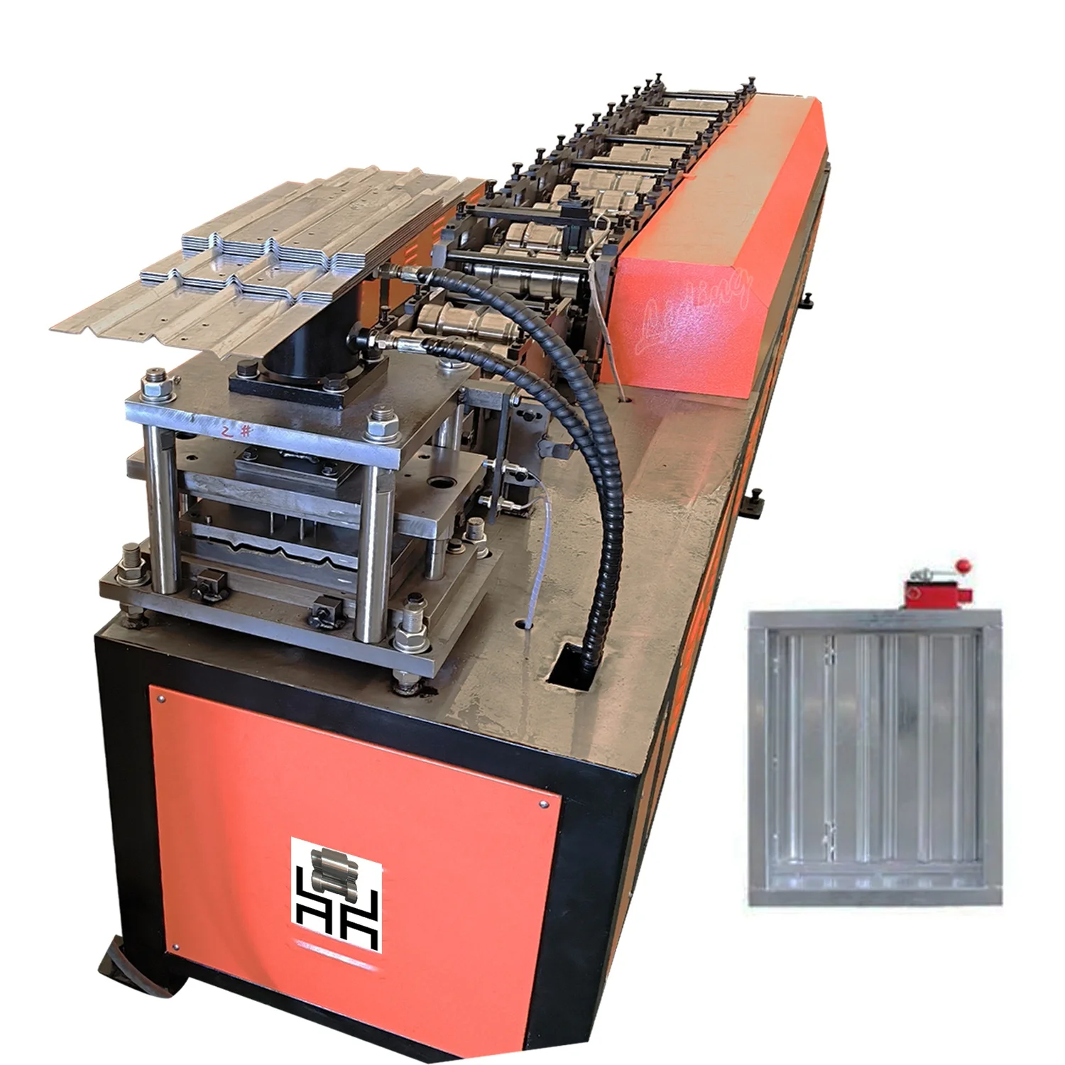 Factory OEM High quality Hvac Square  Volume Control Fire Damper VCD Blade Shutter Roll Forming Making  Machine