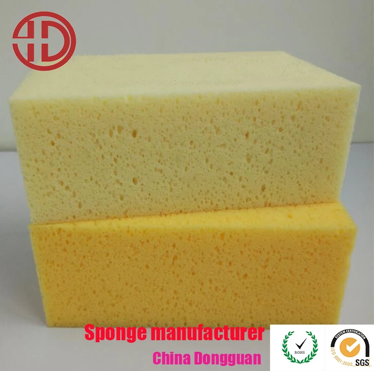 China Yellow Car Seaweed Sponge washing super absorbent Large Car Cleaning Sponge