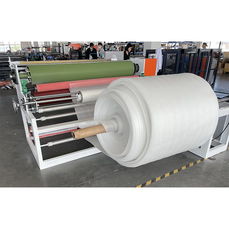 FLY-1600 EPE foam sheet lamination machine embossing function