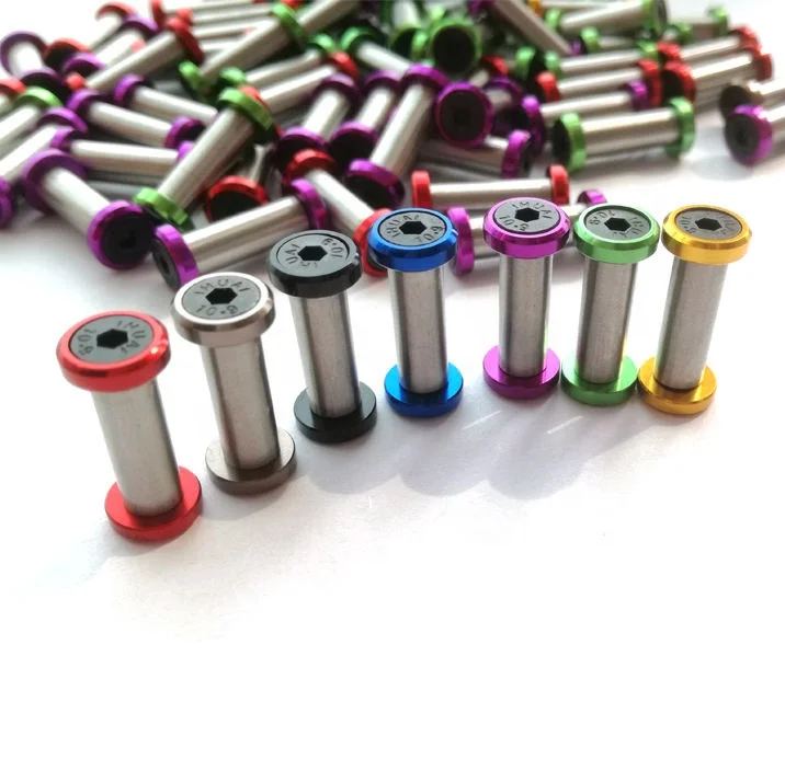 M4 DIY decoration Knife handle Nut Flat Hex Head Lock Fastener Bolt Rivet screw For Knife handle