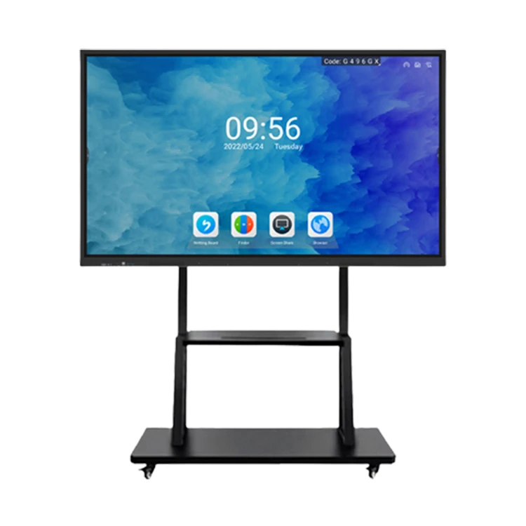 INGSCREEN Android 11.0 4+32GB 20 Point 4K LCD 55 65 75 85 86 98 110 inch Smart Board Interactive Flat Panels