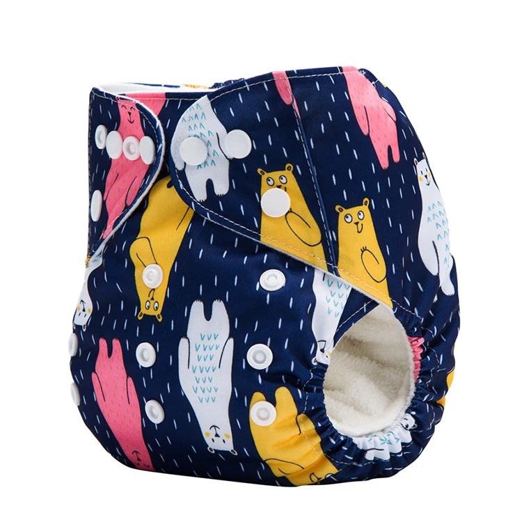 High quality washable reusable cloth diapers with charcoal inserts