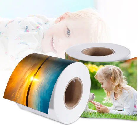 Huilin Inkjet RC Glossy 6 inch Photo Paper Roll for Minilab Printing